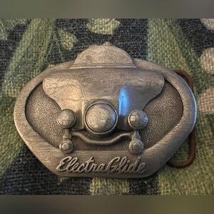 Electra Glide Harley Davidson Belt Buckle